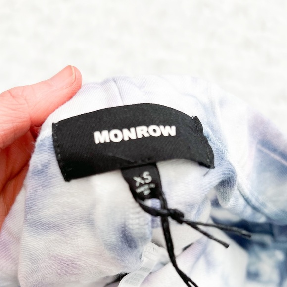 NWT- MONROW Midnight Iris Active Sweatpants Legging Two Tone Crystal Tie Dye - Picture 12 of 16